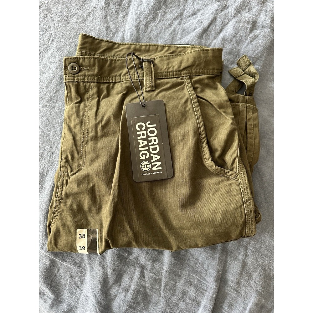 JORDAN CRAIG OG - XAVIER CARGO SHORTS Olive Green/KHAKI Size 38 New With Tags!